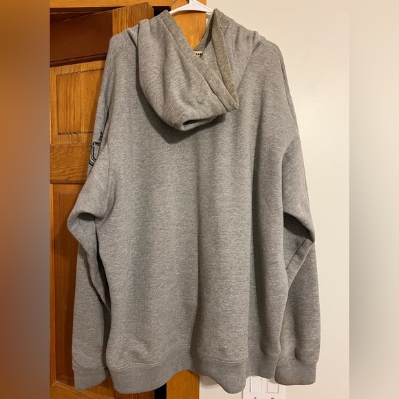 Vintage Jiberish Script Hoodie, 2011, Grey, 4XL - Picture 3 of 8